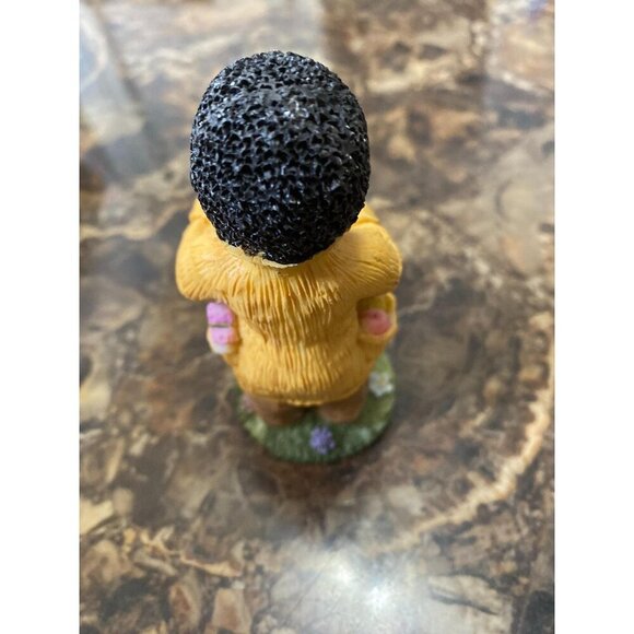 Black African American Boy Figurine Holding Book & Writing Tablet 4" Tall - Picture 2 of 8